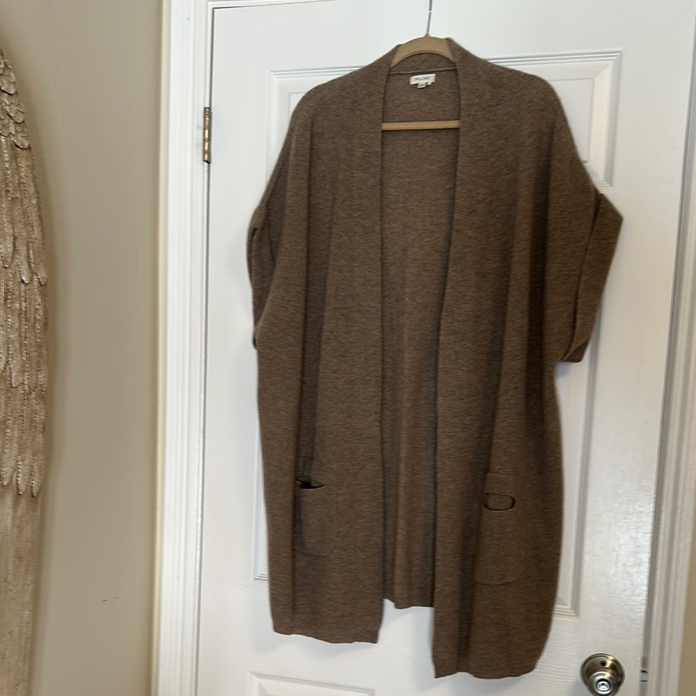 Pilcro Brown Oversized Cardigan Sweater